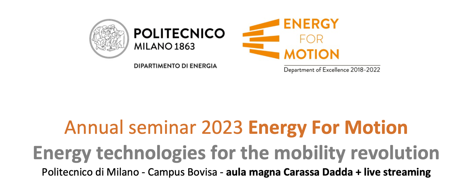 Energy technologies for the mobility revolution